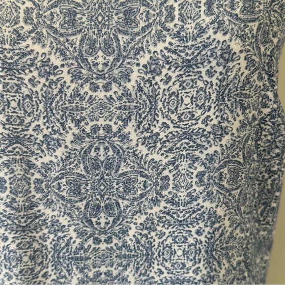 Knox Rose Blue Tiered Ruffled Dress Sundress SZ S Flowy Feminine Lightweight - Picture 8 of 11